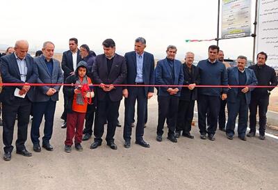  بلوار آزادگان ناصرآباد به بهره‌برداری رسید