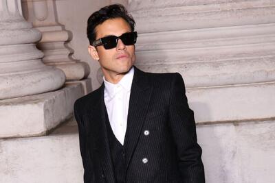  رامی مالک، مهمان ویژه بازی بارسلونا و مایورکا / عکس - پارس فوتبال