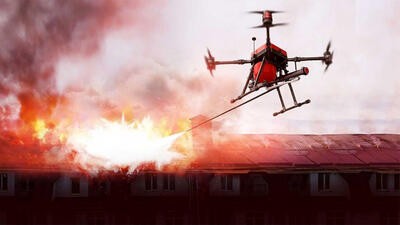  فیلم رونمایی چین از سیستم فوق‌پیشرفته پهپاد آتش‌نشانی