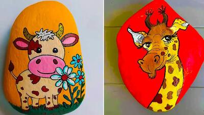  چگونه با نقاشی روی سنگ رودخانه دکوراسیون دوست داشتنی بسازیم؟ 15 ایده جدید