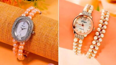  15 مدل ساعت مچی زنانه مرواریدی لوکس؛ هدیه ای برای خانم های بااستایل