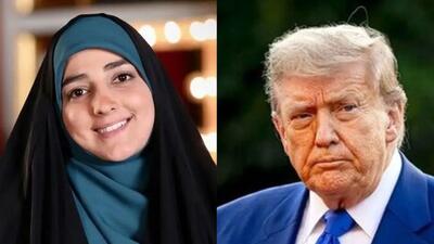  فیلم/ سیلیِ سنگین ستاره سادات قطبی به صورتِ جنگ طلبان؛ آدما یک دسته ان/ کسی که منتظر ترامپ است