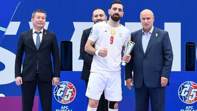  عباسی ارزشمندترین بازیکن جام ملت‌های فوتسال آسیا معرفی شد