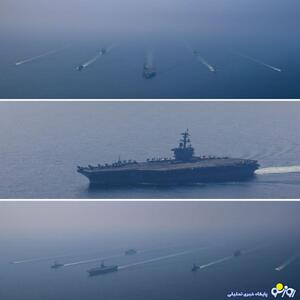  انتشار آرایش جنگی ناو هواپیمابر آبراهام لینکلن در اطراف خاک ایران