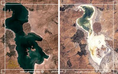  سطح آب دریاچه ارومیه به ۱۶ درصد رسید؛ ۷۰ درصد تالاب‌های کشور خشک شدند