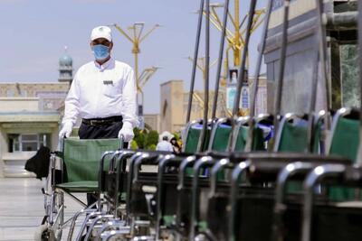  نذورات مردمی در خدمت زیارت | جابه‌جایی بیش از ۱۰ میلیون زائر با زائربر‌های برقی در حریم حرم مطهر امام رضا(ع)