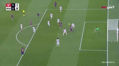  گل اول بارسلونا به مایورکا+ ویدئو