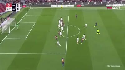  گل دوم بارسلونا به مایورکا توسط یامال+ ویدئو