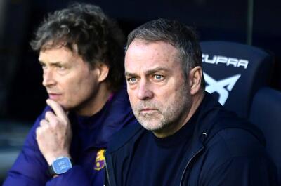  سرمربی بارسا به داور بازی اعتراض کرد