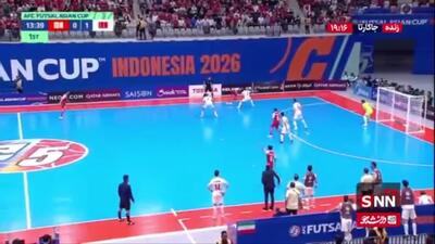  گل اول، دوم و سوم اندونزی به ایران در فینال جام ملت‌های فوتسال آسیا