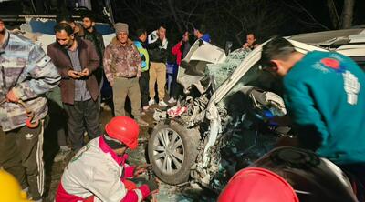  تصادف اتوبوس در گلستان ۱۱ نفر را روانه بیمارستان کرد