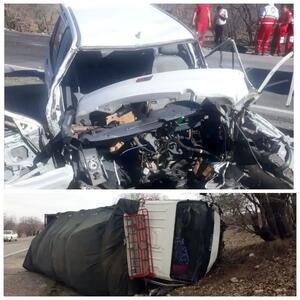  انحراف به چپ علت تصادف مرگبار در محور زانوگه، پل سیمره