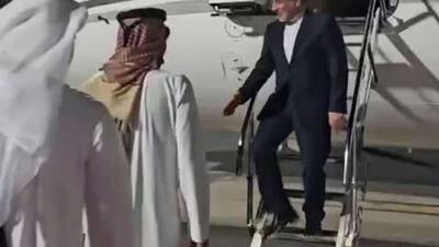  عباس عراقچی، وزیر امور خارجه ایران، در راس یک هیأت دیپلماتیک به دوحه وارد شد
