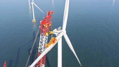  چین نخستین توربین بادی ۲۰ مگاواتی جهان را به شبکه برق متصل کرد