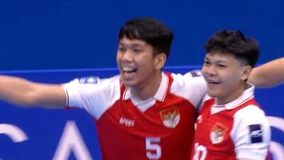  گل دوم فوتسال اندونزی به ایران توسط ایسرار