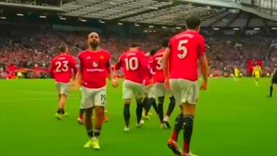  گل اول منچستریوناید به تاتنهام توسط امبئومو