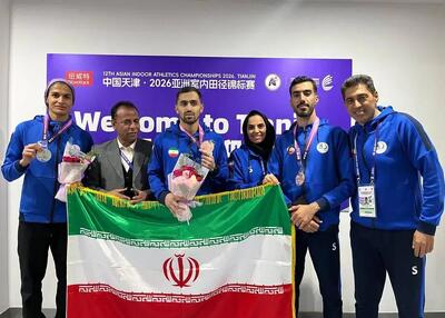  یک نقره و دو برنز برای تیم ملی دو‌ومیدانی ایران