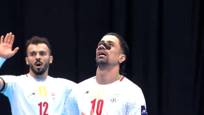  گل اول فوتسال ایران به اندونزی توسط طیبی