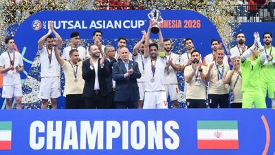  فوتسال ایران برای چهاردهمین بار قهرمان آسیا شد + فیلم