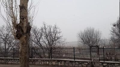  بارش برف در شهر کوهین+ فیلم