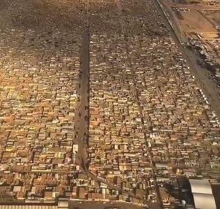  تصاویر هوایی از وادی السلام نجف، بزرگترین قبرستان در جهان