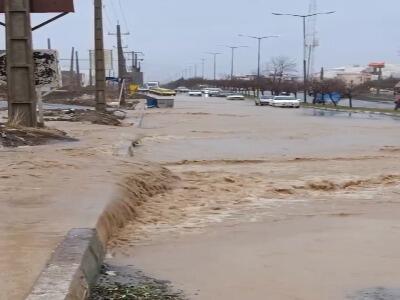  بارش باران سیل‌آسا در کردستان