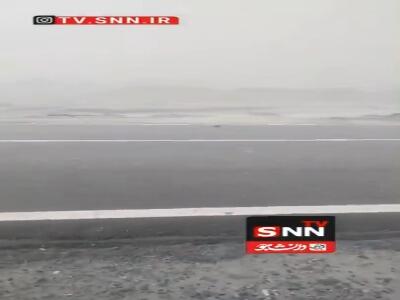  بارش شدید باران همراه با تگرگ در جنوب نیکشهر