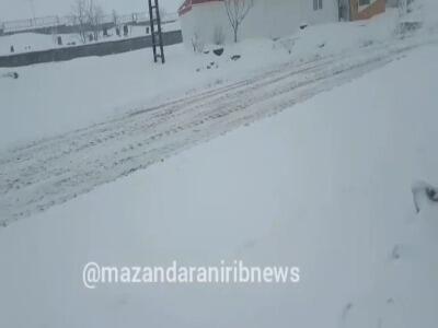  بارش سنگین برف در هراز