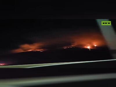  آتش‌سوزی گسترده در جنگل‌های در کره جنوبی