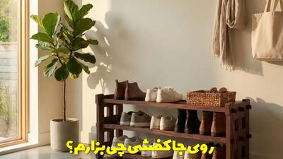  روی جاکفشی چی بزارم؟ روش های مختلف و شیک تزیین جاکفشی