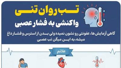  تب‌روان‌تنی؛ واکنشی به فشار عصبی