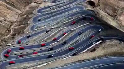  جاده باستانی پانلونگ، یکی از پر پیچ و خم‌ترین جاده‌های جهان