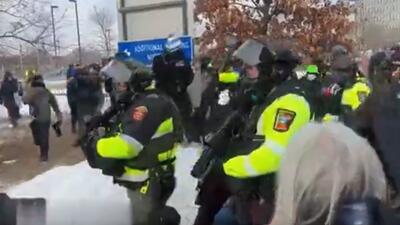  بازداشت‌ معترضان در شهر مینیاپولیس آمریکا