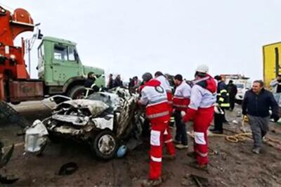  تصادف زنجیره‌ای مرگبار در محور دیواندره-سقز