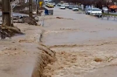  بارش سیل‌آسا در مریوان کردستان