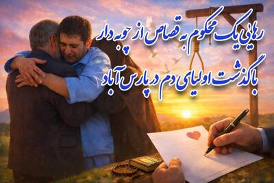  گذشت اولیای دم، محکوم به قصاص را در پارس‌آباد از چوبه دار رهایی بخشید