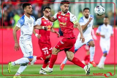  گل اول ملوان به پرسپولیس از روی نقطهٔ پنالتی توسط محمدی