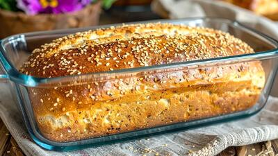  طرز تهیه نان سالم در ۵ دقیقه! بدون آرد و بدون مخمر!
