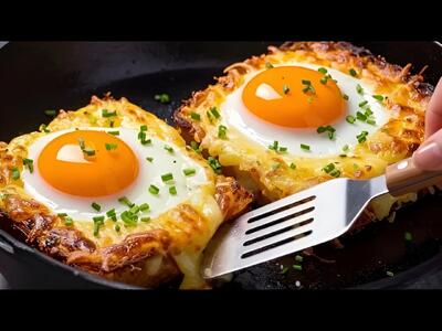  صبحانه فوری و خوشمزه با نان تست و تخم مرغ / خیلی زود آماده میشه