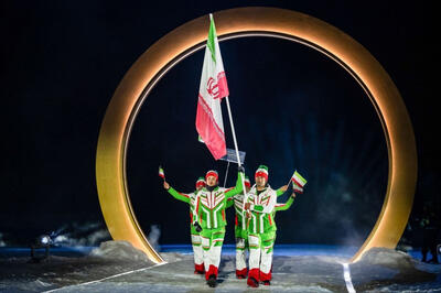  به اهتزاز درآمدن پرچم ایران در میلان ایتالیا