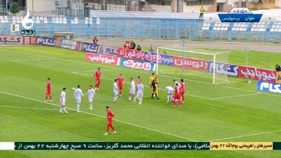  گل اول ملوان به پرسپولیس توسط محمدی + ویدئو