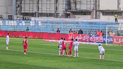  گل اول ملوان به پرسپولیس از زاویه دوربین فوتبالی