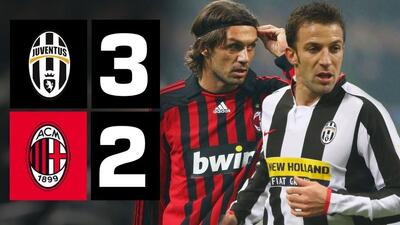  بازی جذاب و خاطره انگیز یوونتوس3-2 میلان