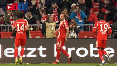  گل اول بایرن مونیخ به هوفنهایم (هری کین - پنالتی)