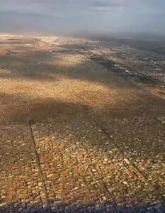 تصاویر هوایی از وادی السلام نجف، بزرگترین قبرستان در جهان + فیلم