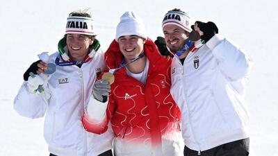  اسکی آلپاین | مارپیچ سرعت (DH) مردان؛ طلای المپیک برای آلمن، دو نقره و برنز برای میزبان