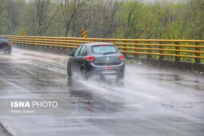  بارش برف و باران در ۱۸ استان/ ترافیک سنگین در ازادراه کرج ـ قزوین