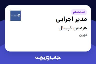  استخدام مدیر اجرایی در هرمس کپیتال