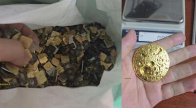  کار پرسود یک بلاگر؛ استخراج طلا از وسایل بازیافتی الکترونیکی