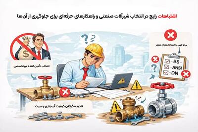  ۱۰ اشتباه رایج در انتخاب شیرآلات صنعتی